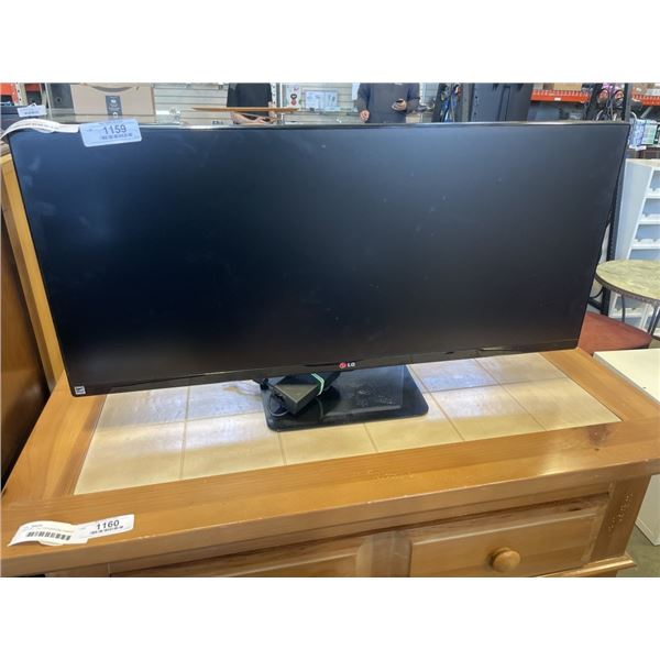 LG 34 INCH COMPUTER MONITOR, TESTED WORKING, WITH POWER SUPPLY