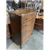 Image 2 : FRENCH PROVINCIAL 5 DRAWER HIGHBOY DRESSER