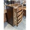 Image 4 : FRENCH PROVINCIAL 5 DRAWER HIGHBOY DRESSER