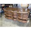 Image 3 : FRENCH PROVINCIAL 9 DRAWER DRESSER