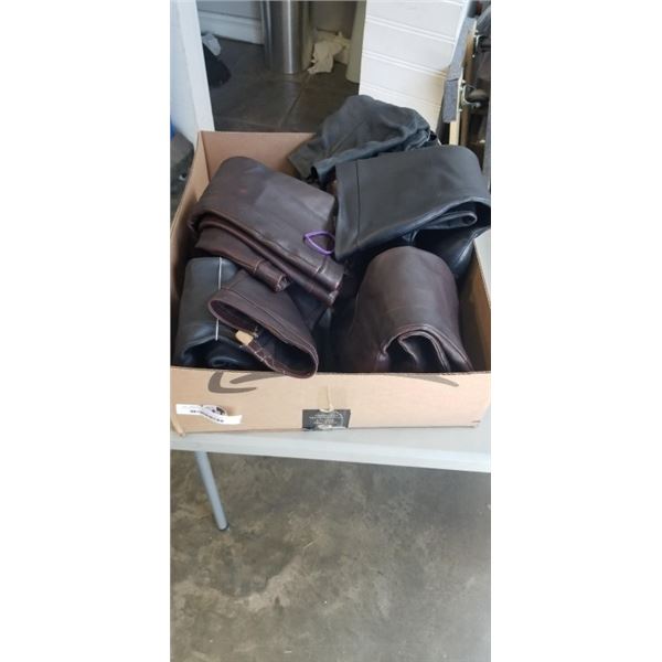 6 PAIRS OF LADIES LEATHER BOOTS
