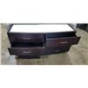 Image 2 : MODERN 6 DRAWER DRESSER WITH GLASS TOP