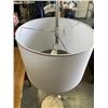 Image 3 : STAINLESS FLOOR LAMP W/ WHITE SHADE
