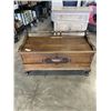 Image 1 : ANTIQUE HONDERICH FURNITURE WALNUT AND CEDAR LINED STORAGE TRUNK