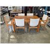 Image 1 : MCM TEAK SPOTTRUP MADE IN DENMARK DINING TABLE WITH 6 CHAIRS