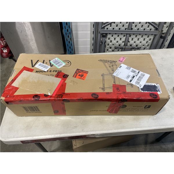 VIVO WHITE ELECTRIC FLIP DOWN CEILING TV MOUNT