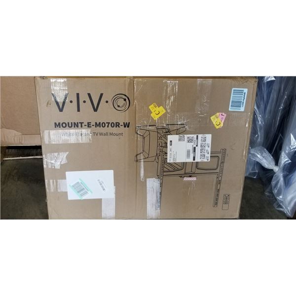 VIVO WHITE ELECTRIC TV WALL MOUNT