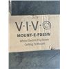 Image 2 : VIVO WHITE ELECTRIC FLIP DOWN CEILING TV MOUNT