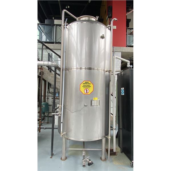 RIPLEY STAINLESS COMMERCIAL 30HL HL JACKETED BRITE TANK WITH 3000L CAPACITY