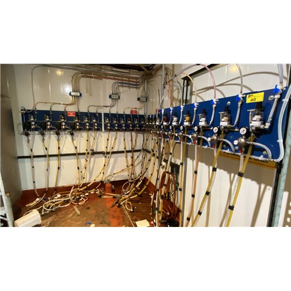 MULTI PRODUCT COMMERCIAL BEVERAGE DISPENSING SYSTEM APPROX 40 INDIVIDUAL UNITS TOTAL