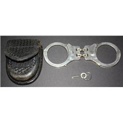 Pair of Handcuffs, Case, and Key