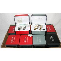 10 Sets of Geneva Watches--TIMES THE MONEY