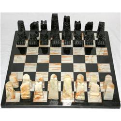 Complete Marble Chess Set