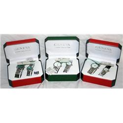 3 Sets of Geneva Watches- TIMES THE MONEY