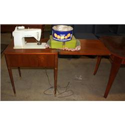 Singer Sewing Machine and Table