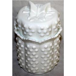 Fenton Hobnail Milk Glass Bowl w/ Butterfly Lid
