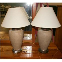 Set of 2 Lamps with Shades