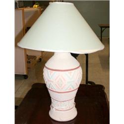 Southwestern Pottery Lamp w/ Shade