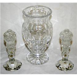 Lot of Crystal Flower Vases