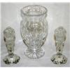 Image 1 : Lot of Crystal Flower Vases