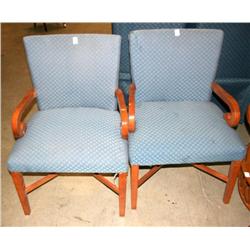 2 Matching Blue Chairs