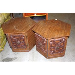 2 End Table Cabinets