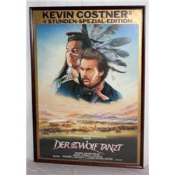 Framed Dances with Wolves Poster in German