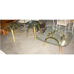 3 Glass Top Tables