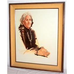 Framed Oil on Canvas by Lou Maestas