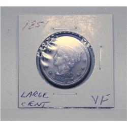 1851 Choice Large Cent Very Fine Grade