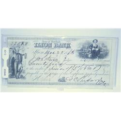 1863 Deposit Slip (Genuine & Rare)