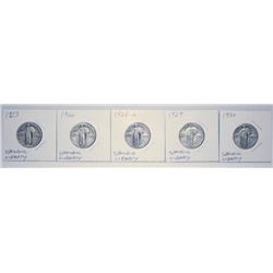 Standing Liberty Quarters