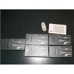 5 New Sets Of OEM IPHONE Stereo Headset With Mic