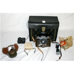 Vintage Zeiss Ikon Camera w/ Accessories