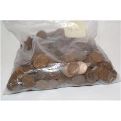 Un-searched Bag of 728 Wheat Cents