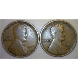 1916 Lincoln & 1916-S Lincoln Cent