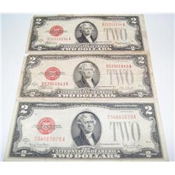 $2 US notes Red Label Series 1928