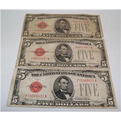 $5 US Notes Red Label Series 1928C