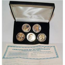 10 Coin Set Uncirculated 1999,1989 Double Eagles