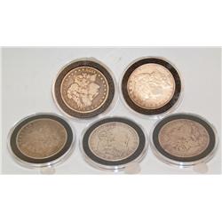 Pre-1900 Morgan Dollars in Rosewood Box