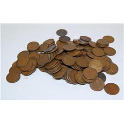 Bag Lots of Wheat Pennies+World Coins+Indian Cents