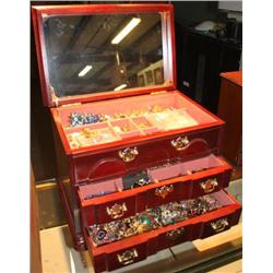 Jewelry Box w/ Costume Jewelry