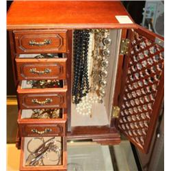 Jewelry Box w/ Costume Jewelry
