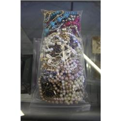 Bag Lot of Misc Costume Jewelry