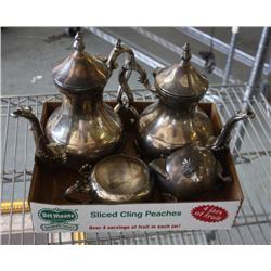 4Pcs. Silver Plated Tea Set