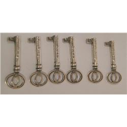 9 Pieces of Silver Plated Brass Charms