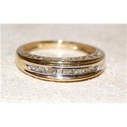 Diamonds I Love You Design Wedding Band