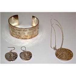 Tiffany & Co. Collection of 3 Silver Jewerly Items