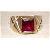Image 1 : AAA Chatham Ruby Heavy Men's Ring