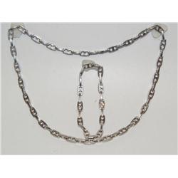 Stainless steel Men's Necklace & Bracelet Set